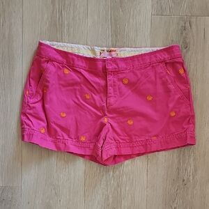 Lilly Pulitzer Pink Shorts with Orange Embroidery